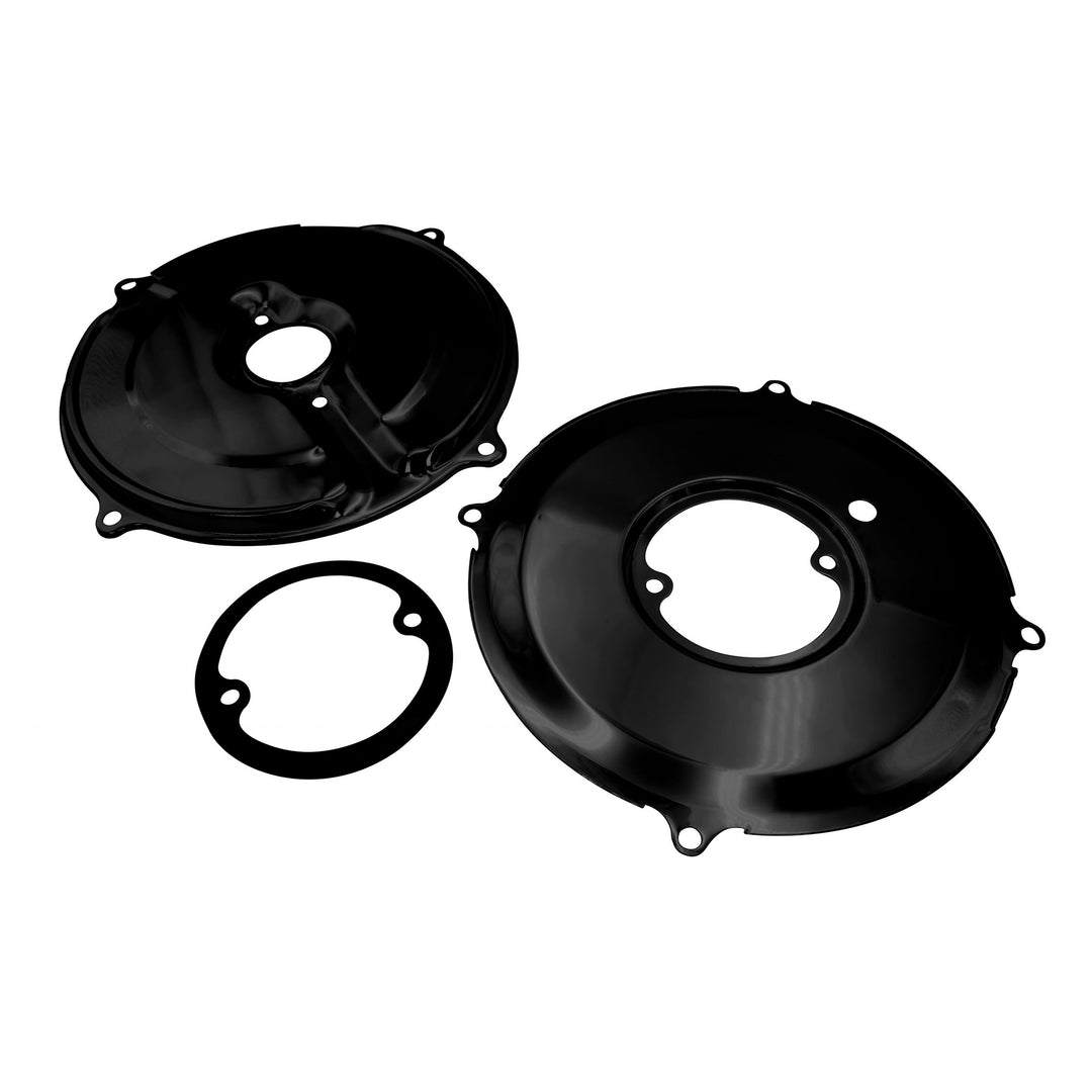 VW Alternator And Generator Backing Plate Kit Powdercoated Gloss Black