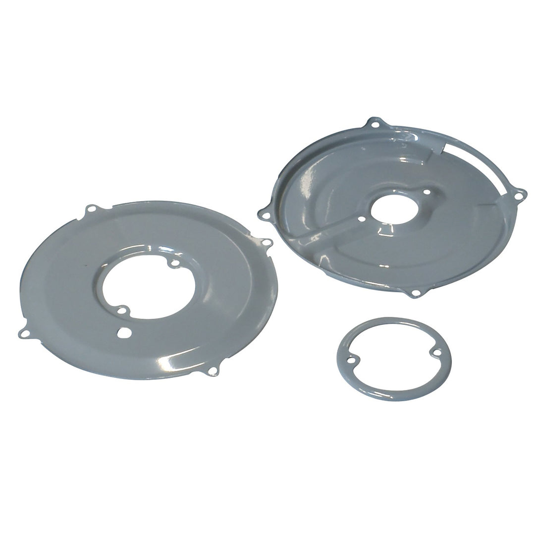 VW Alternator And Generator Backing Plate Kit Powdercoated Dove Gray
