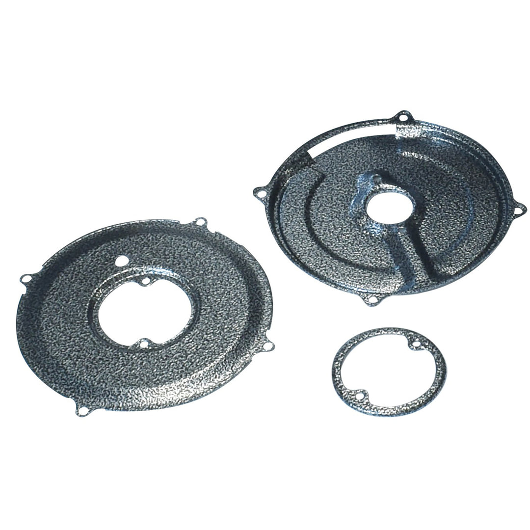 VW Alternator And Generator Backing Plate Kit Powdercoated Silver Vein