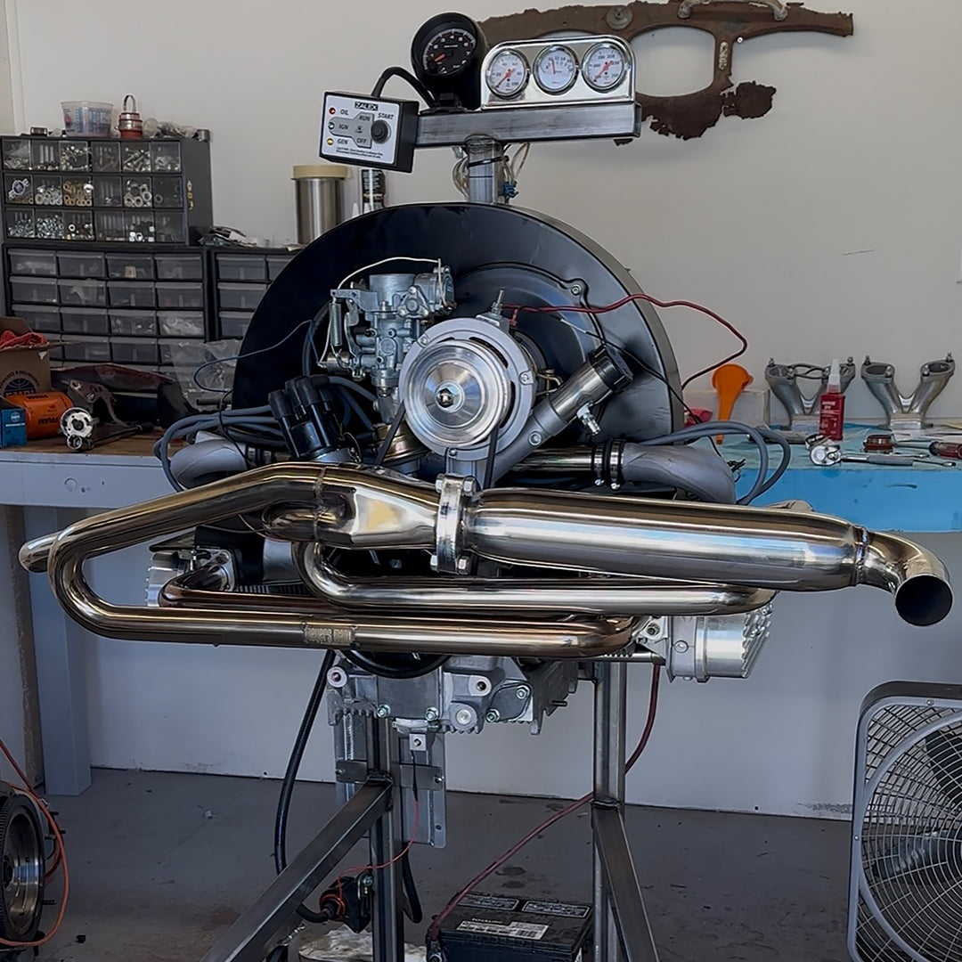 Classic VW Manx Dune Buggy Exhaust Brushed Stainless Steel