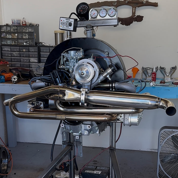 Classic VW Manx Dune Buggy Exhaust Brushed Stainless Steel