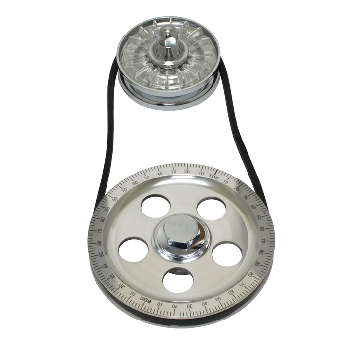 Empi Stock Size VW Pulley Kit in Polished Silver - Aircooled Vintage Works