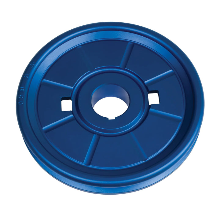 Empi Stock Style Aluminum VW Crank Pulley in Blue - Aircooled Vintage Works