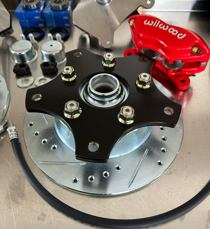 Wilwood 4 Piston Wide 5x205 Drop Spindle Disc Brake Kit for VW Bug