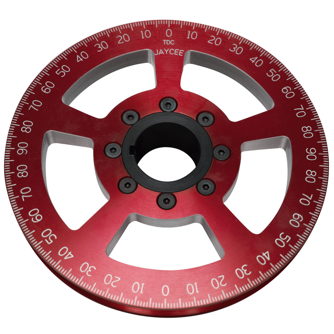 Jaycee 5 1/4 Inch VW Drag Pulley In Red