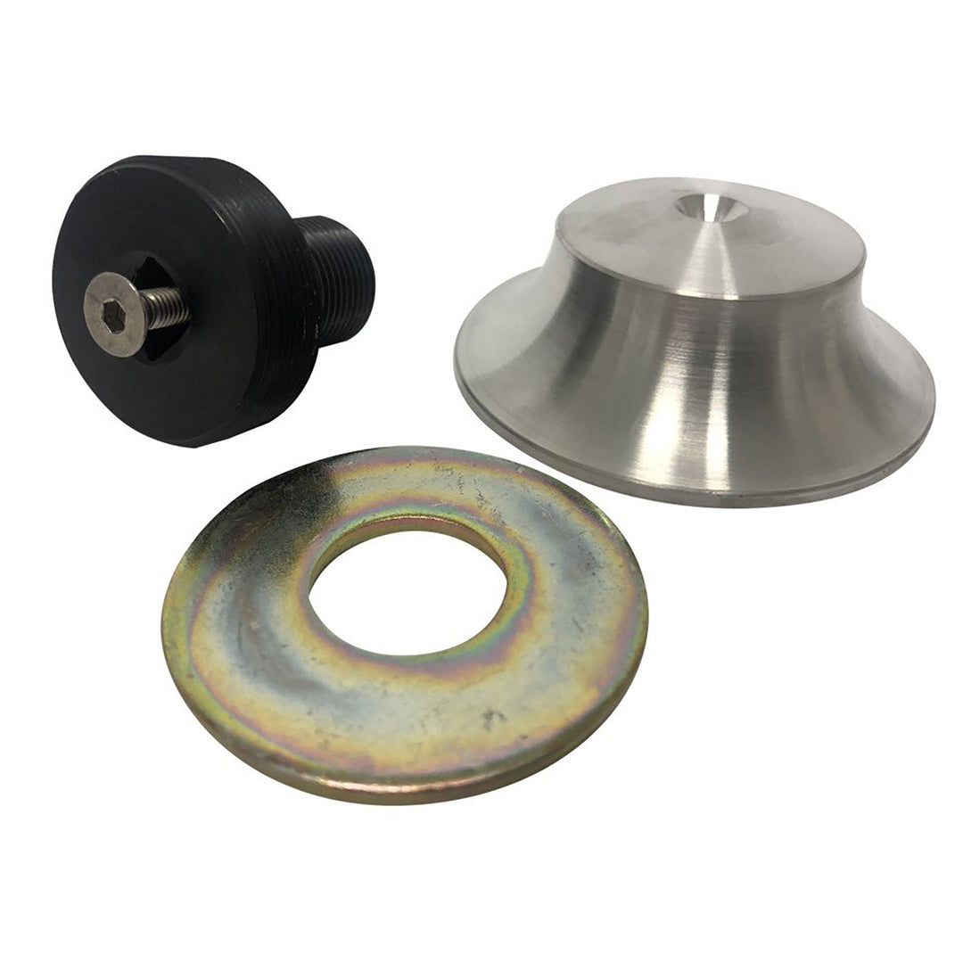 Jaycee VW Broached Pulley Bolt With Billet Hat In Silver