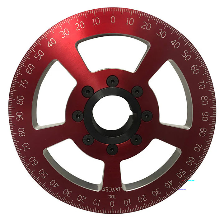 Jaycee VW Billet 7 Inch Street Pulley Red - Aircooled Vintage Works