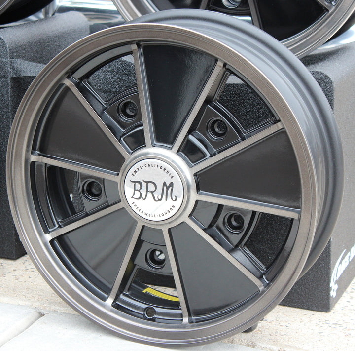 Staggered Magnesium Finish VW BRM Wheel set