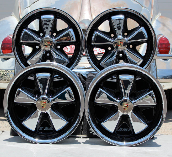 AVW Premium Chrome and Detailed VW Fuchs Wheels