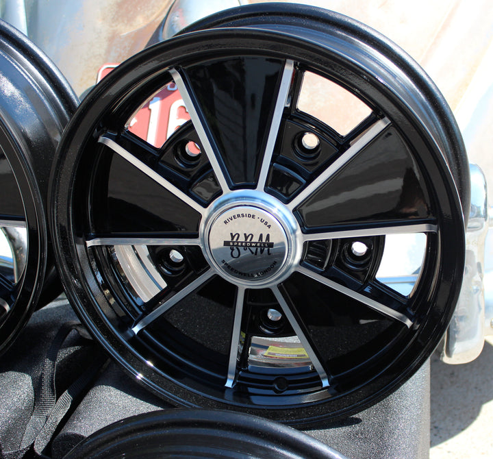 AVW Staggered Black Lip BRM VW Wheels