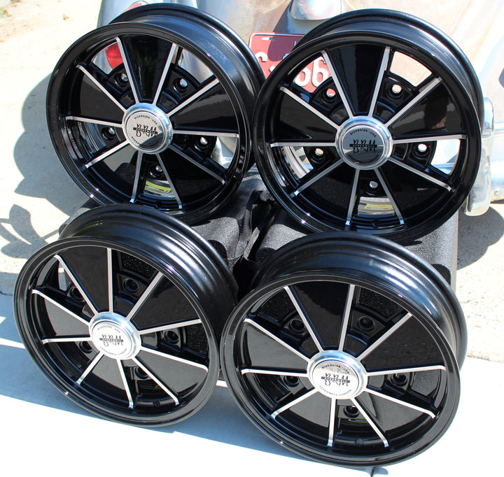 AVW Staggered Black Lip BRM VW Wheels