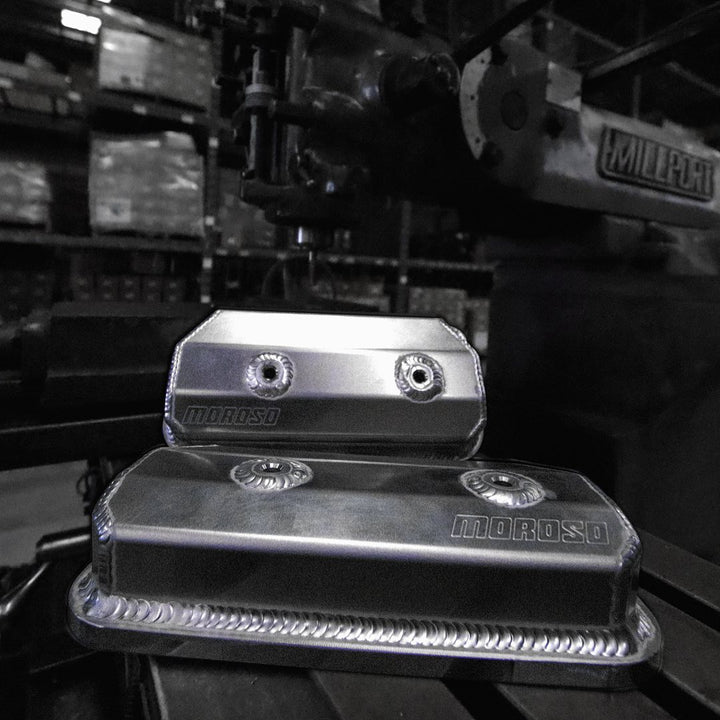 Moroso Sheet Metal VW Valve Cover Set With -8AN Fittings