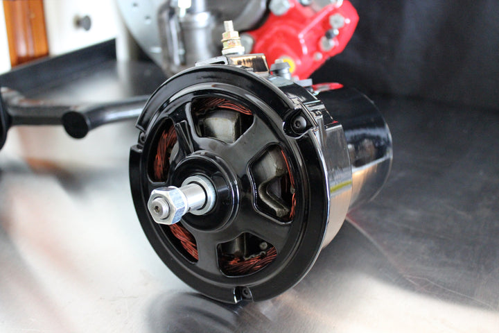AVW Gloss Black Powdercoated VW 12 Volt Alternator