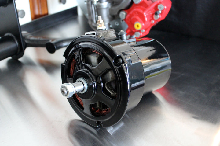 AVW Gloss Black Powdercoated VW 12 Volt Alternator