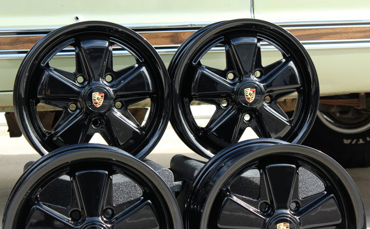 AVW Piano Gloss Black VW Fuchs Wheel Set