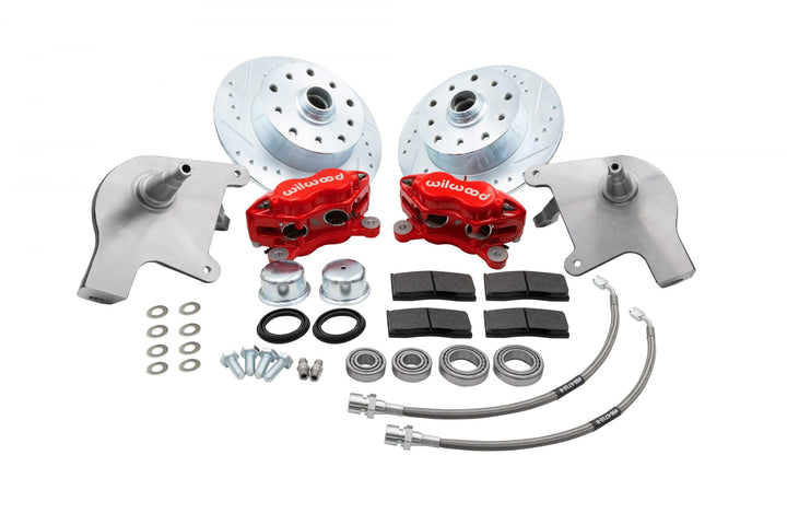 Wilwood 4 Piston Drop Spindle Disc Brake Kit For Balljoint VW Bug