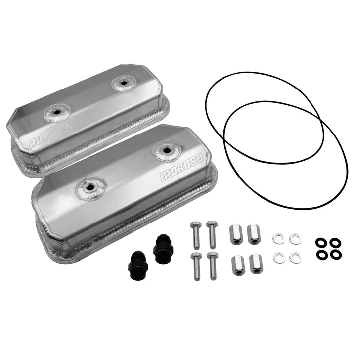 Moroso Sheet Metal VW Valve Cover Set With -8AN Fittings