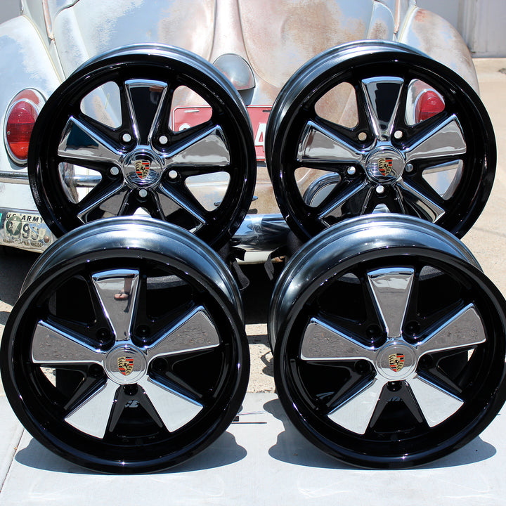 AVW Midnight Black Lip Chrome and Detailed 17 Inch Fuchs Wheels