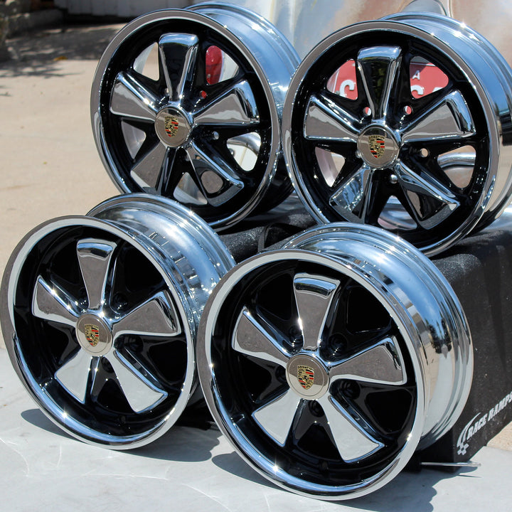 AVW Premium Chrome and Detailed VW Fuchs Wheels