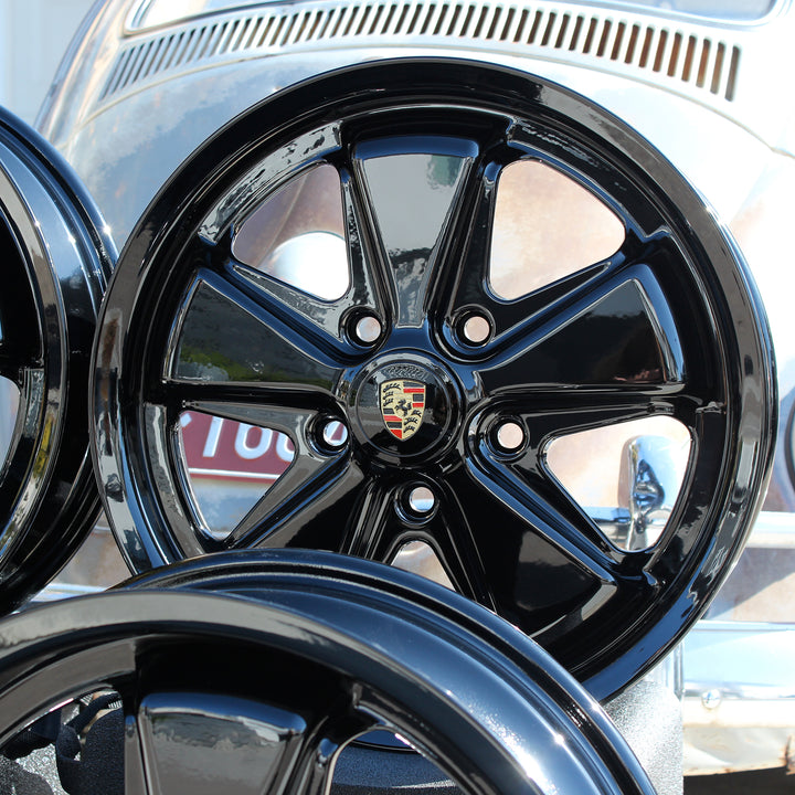 AVW Piano Gloss Black 17 inch VW Fuchs Wheels