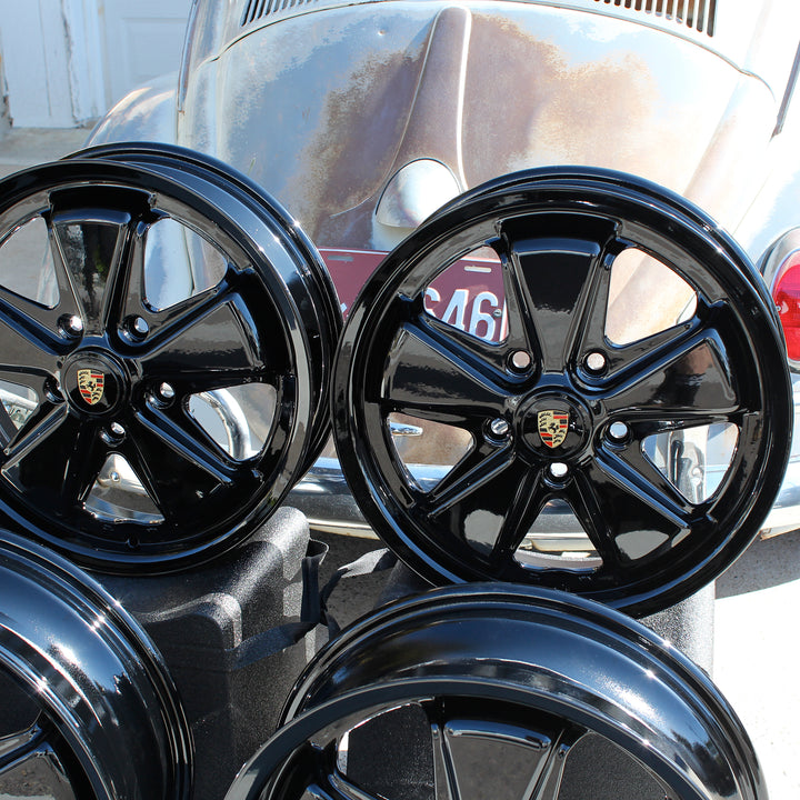 AVW Piano Gloss Black 17 inch VW Fuchs Wheels