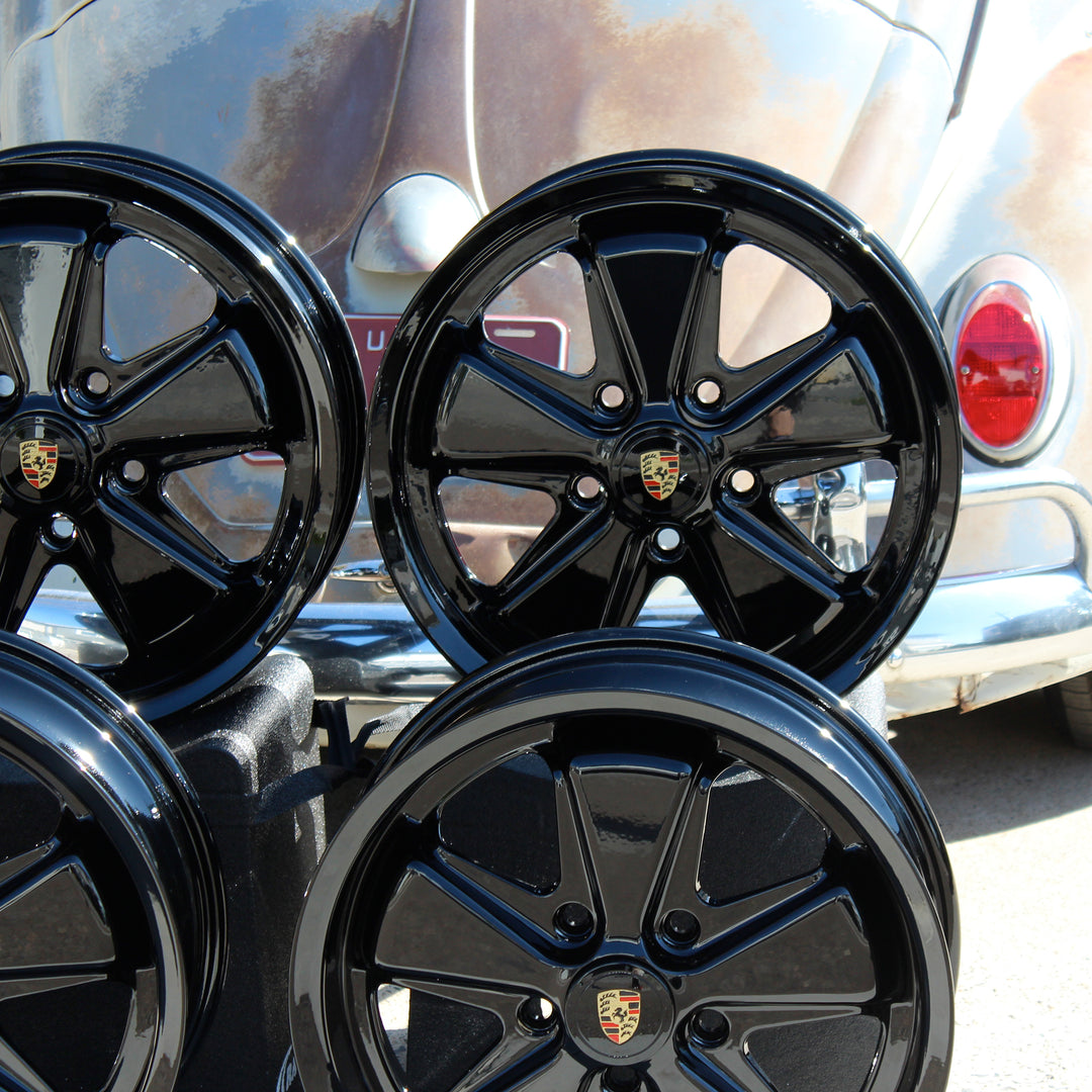 AVW Piano Gloss Black 17 inch VW Fuchs Wheels