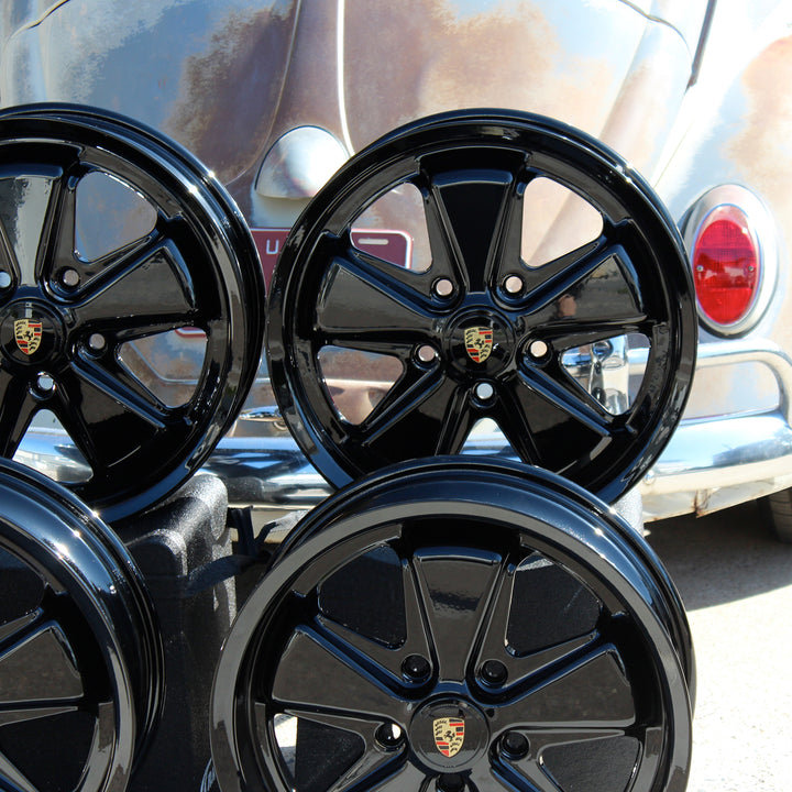 AVW Piano Gloss Black 17 inch VW Fuchs Wheels