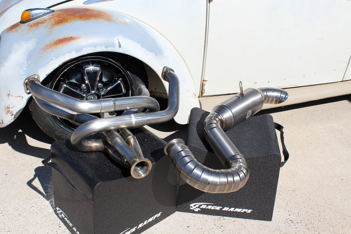 A1 Real Street Header and Titanium Tiger Tail Bullet Muffler