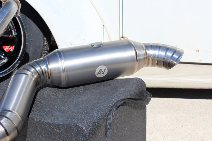 A1 Real Street Header and Titanium Tiger Tail Bullet Muffler