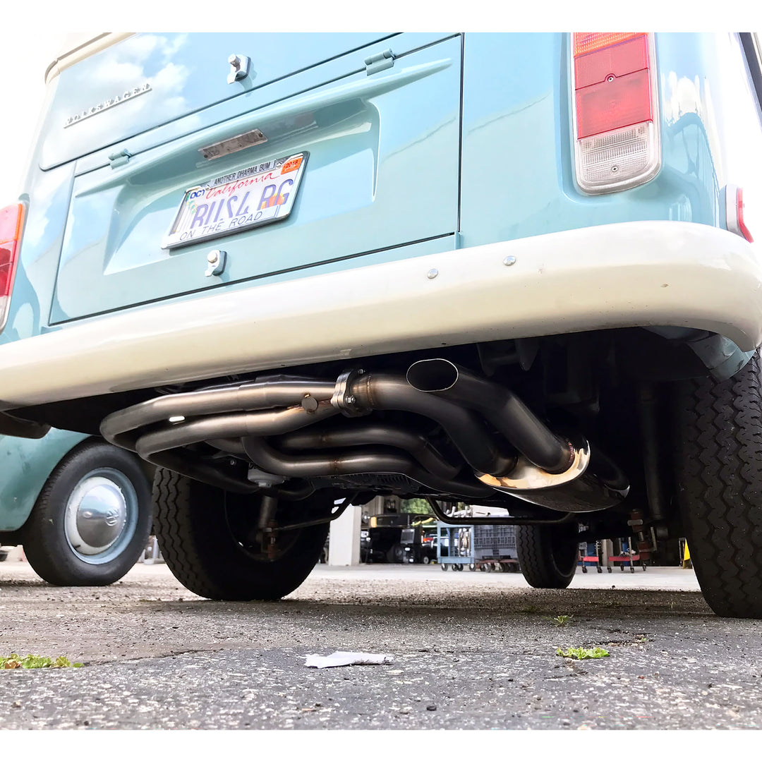 A1 Late Baywindow 72-78 Type 4 motor Sidewinder header and Muffler Kit