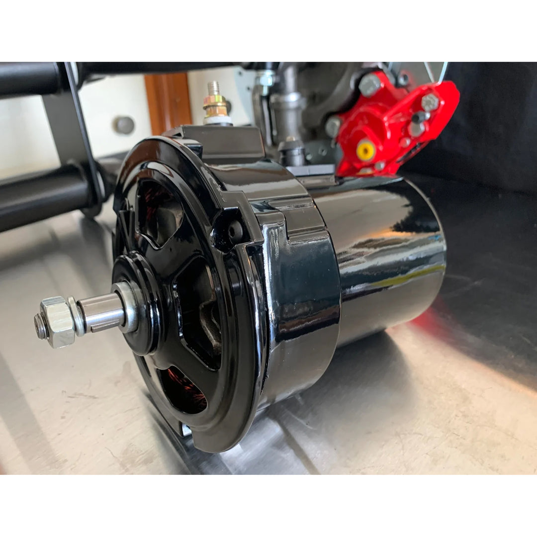AVW Gloss Black Powdercoated VW 12 Volt Alternator - Aircooled Vintage Works