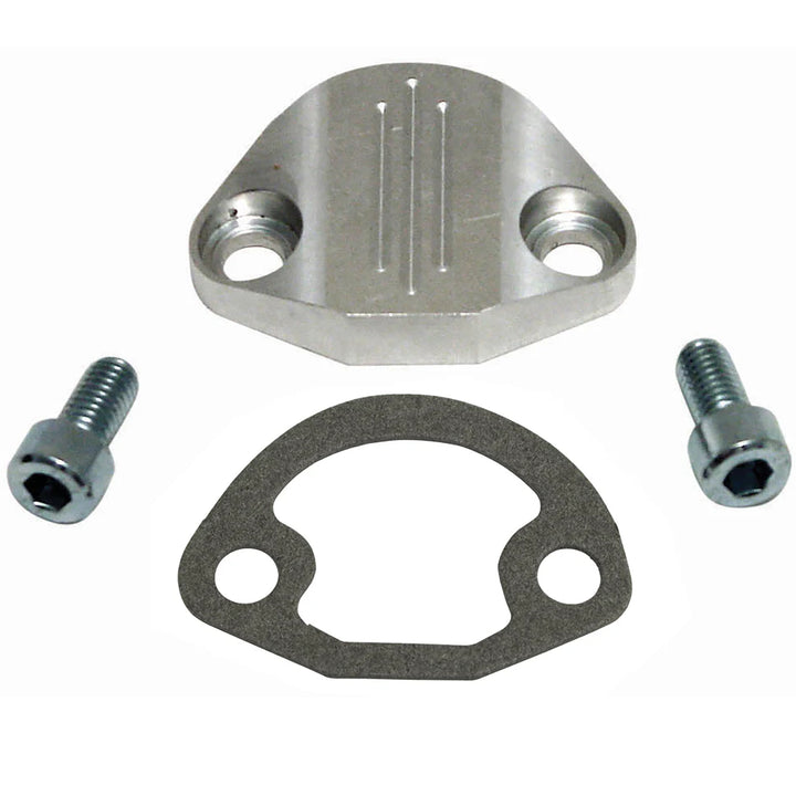 Billet VW Fuel Pump Block Off Polished - Air Cooled Vintage Works