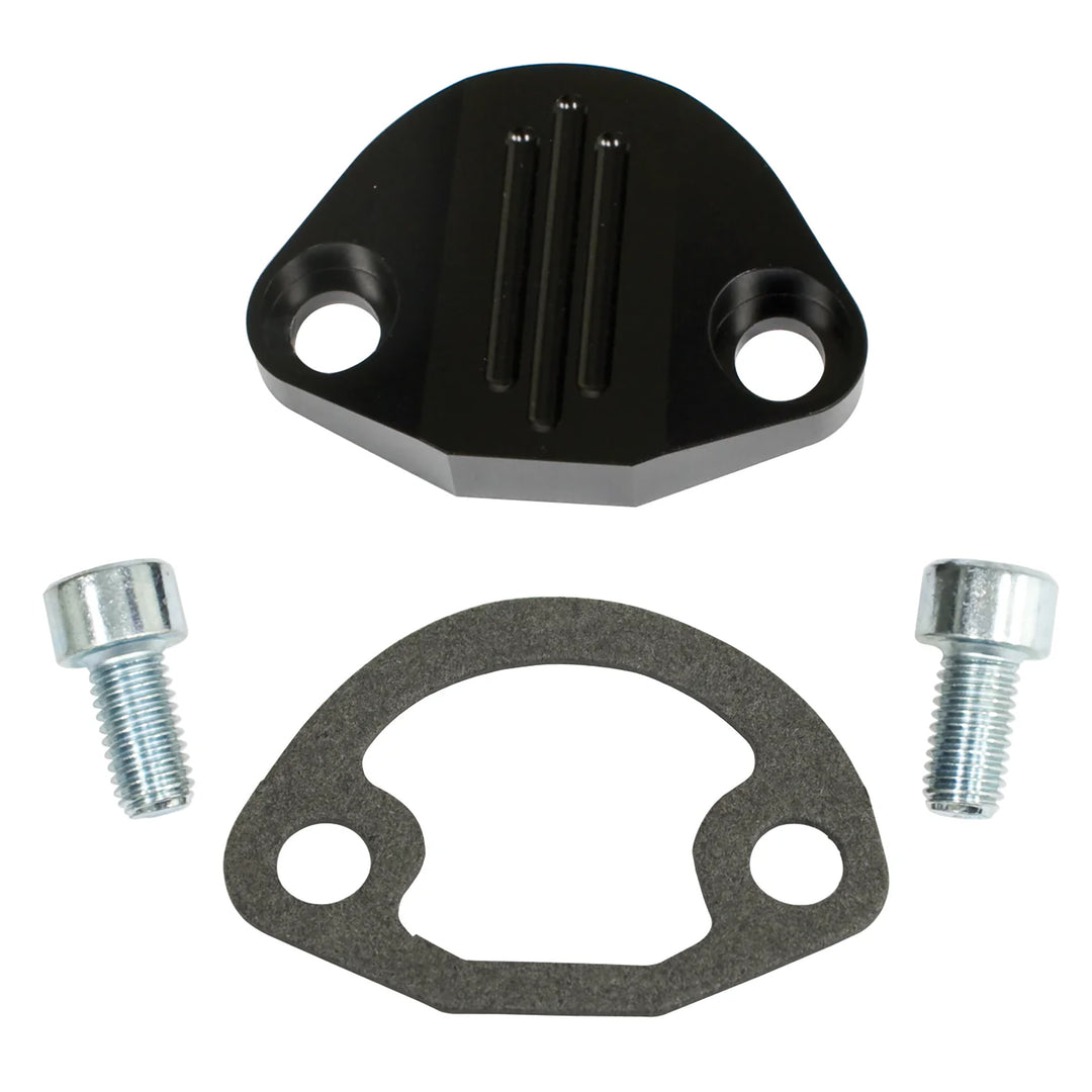 Billet VW Fuel Pump Block Off Black - Air Cooled Vintage Works