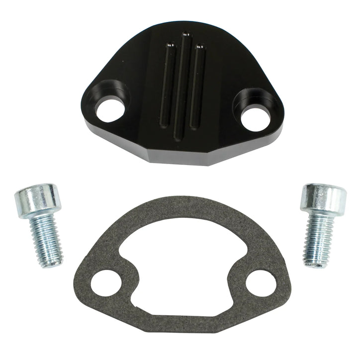 Billet VW Fuel Pump Block Off Black - Air Cooled Vintage Works