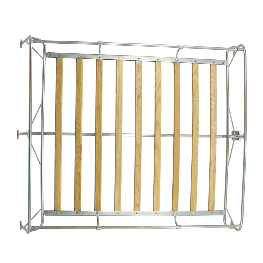 VW Bug Wood Slat Roof Rack Silver Powdercoat