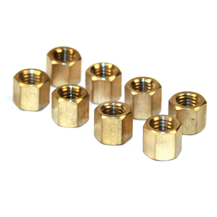 Brass VW Intake Exhaust Nuts 6 point 8mm - Air Cooled Vintage Works