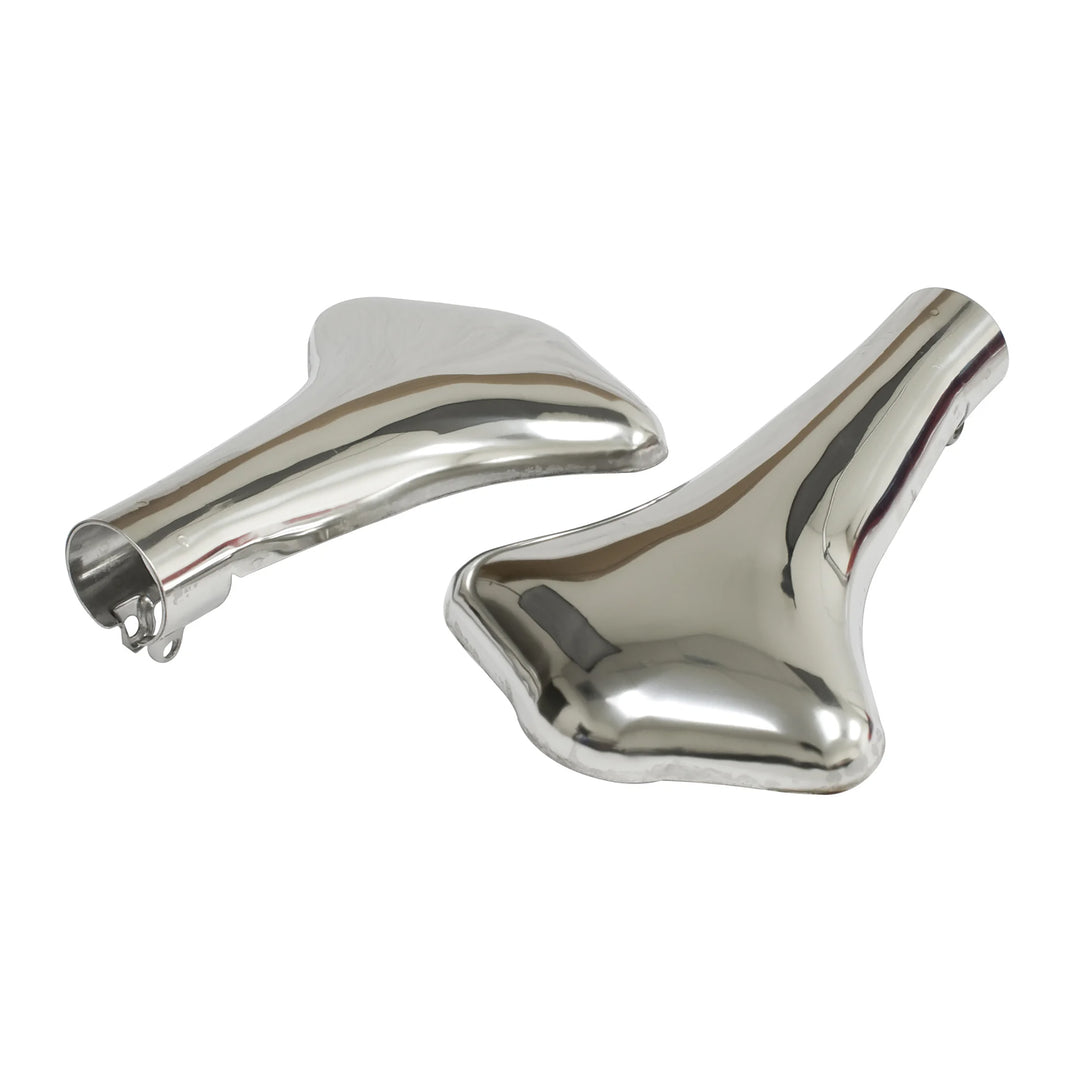 Empi Stainless Steel Clamshell VW Exhaust Tip Covers  -  Air Cooled Vintage Works