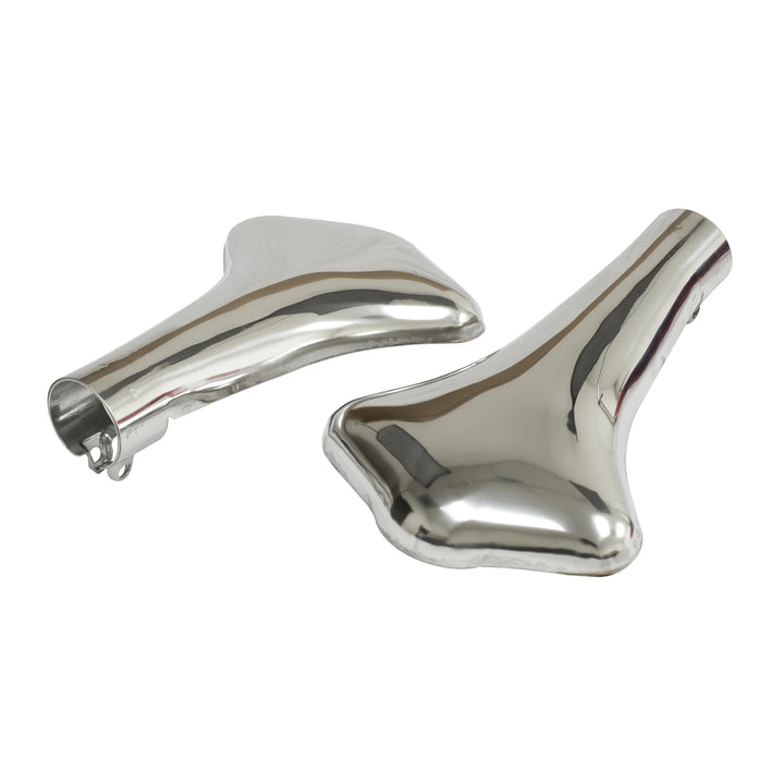 Empi Stainless Steel Clamshell VW Exhaust Tip Covers  -  Air Cooled Vintage Works