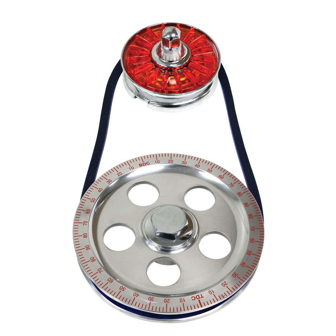 Empi Stock Size VW Pulley Kit in Red - Aircooled Vintage Works
