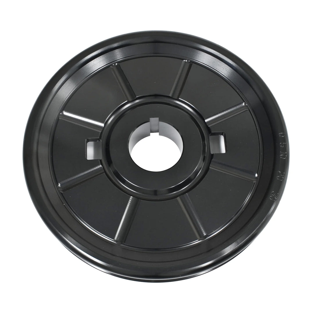 Empi Stock Style Aluminum VW Crank Pulley Black - Aircooled Vintage Works
