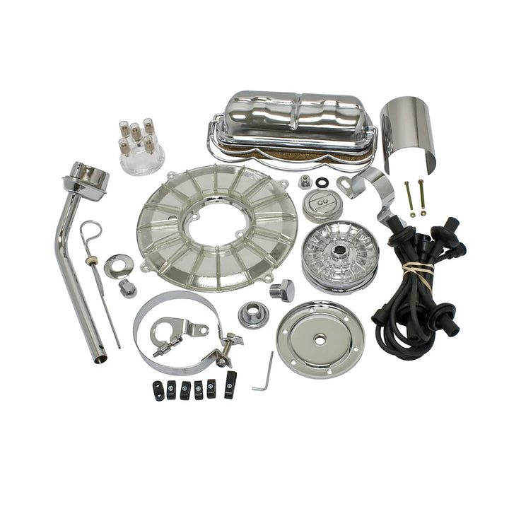 Empi Super Chrome and Color Deluxe VW Engine Dress Up Kit  - Air Cooled Vintage Works