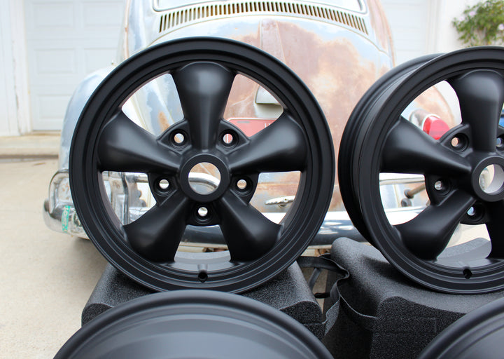 Matte Black Torque Star 2 Staggered VW Wheel Set