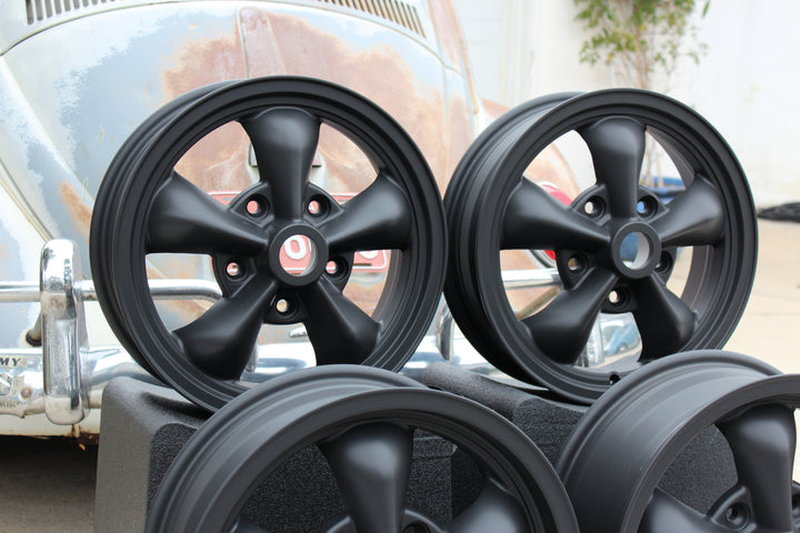 Matte Black Torque Star 2 Staggered VW Wheel Set