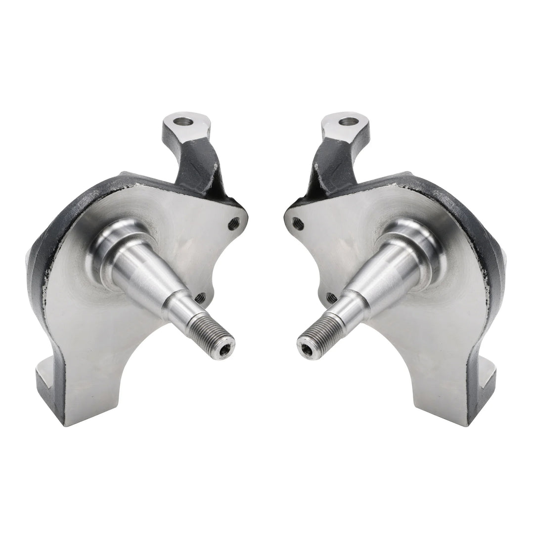 Empi Forged Drop Spindle Set, Ball Joint Suspension Disc Brakes w/ 2 Piston Calipers ZERO Offset Forged VW Bug Drop Spindles 