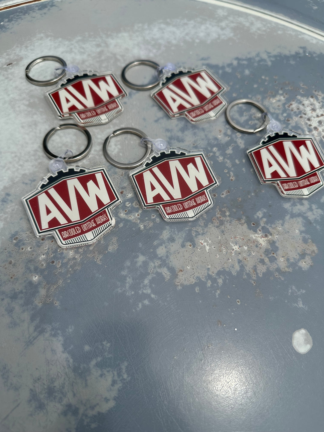 AVW Crest Logo Keychain