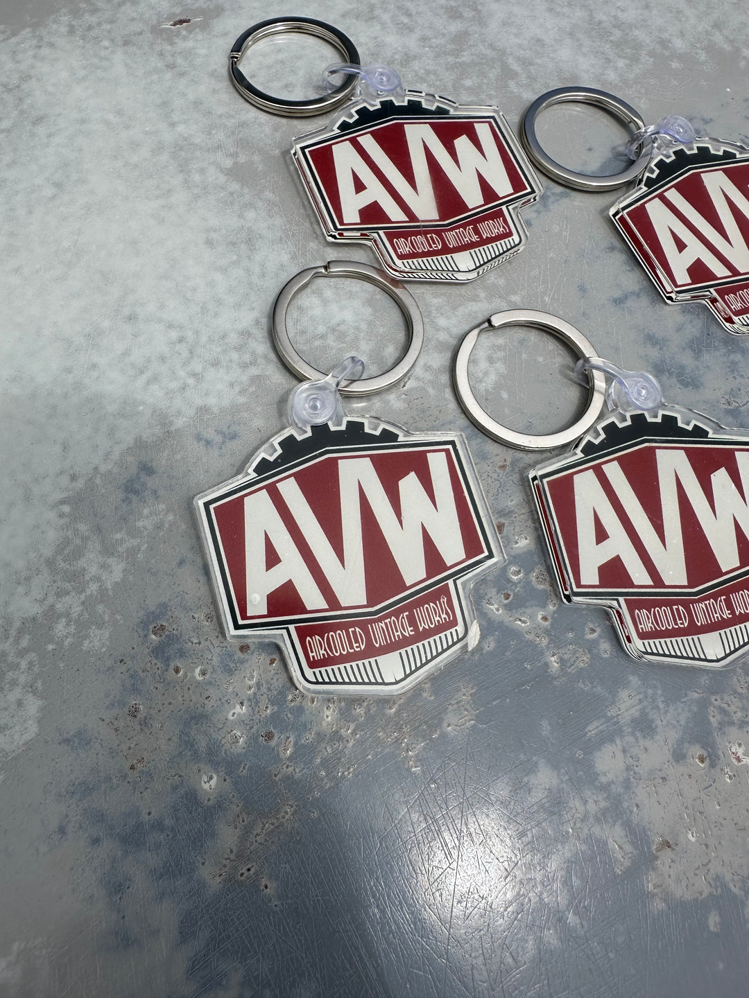 AVW Crest Logo Keychain