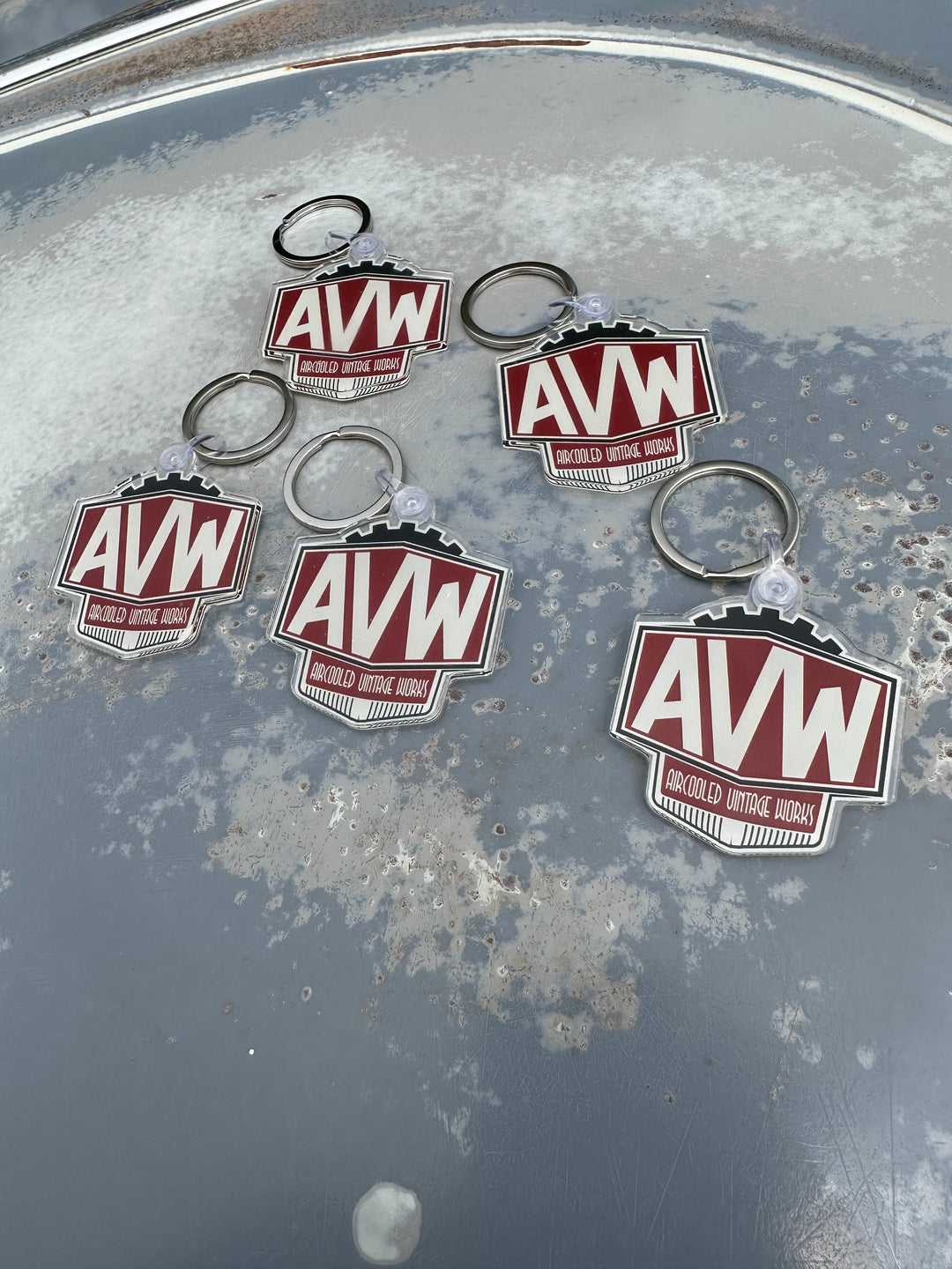 AVW Crest Logo Keychain