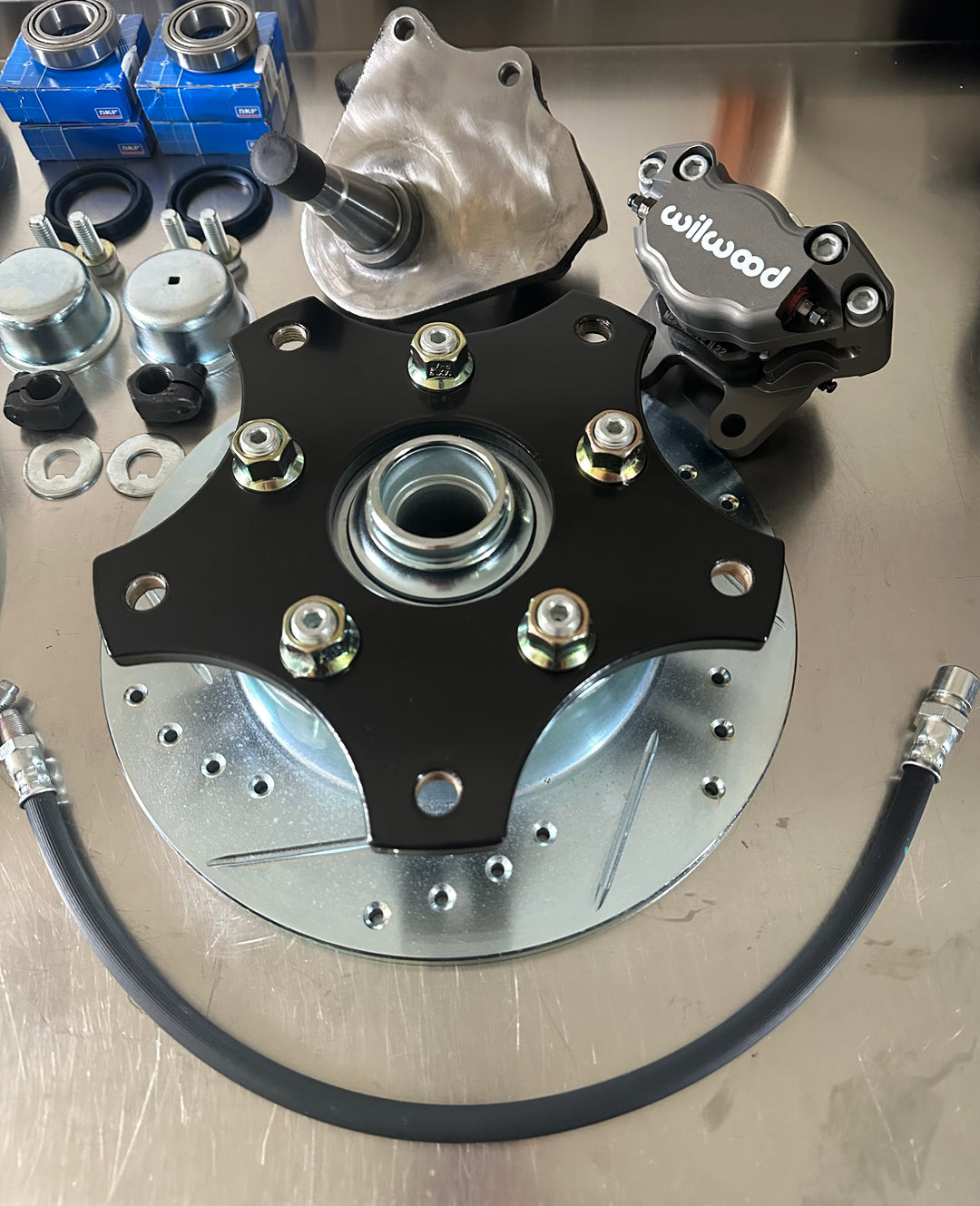 Wilwood 2 Piston Wide 5x205 Drop Spindle Disc Brake Kit For VW Bug