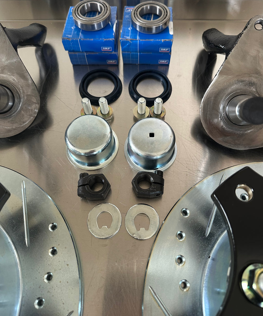 Wilwood 2 Piston Wide 5x205 Drop Spindle Disc Brake Kit For VW Bug