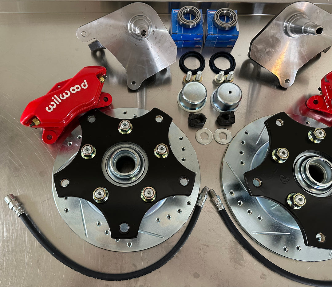 Wilwood 4 Piston Wide 5x205 Drop Spindle Disc Brake Kit for VW Bug